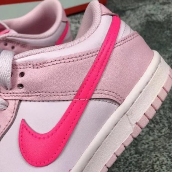 Women Nike Dunk Low Triple Pink Sneakers Athletic Shoes - Picture 7 of 7